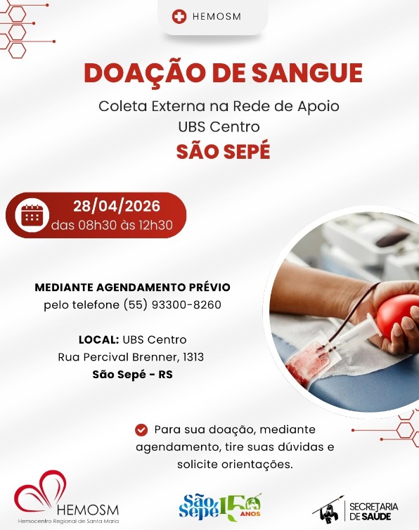 Doar sangue é um ato de solidariedade que salva vidas!