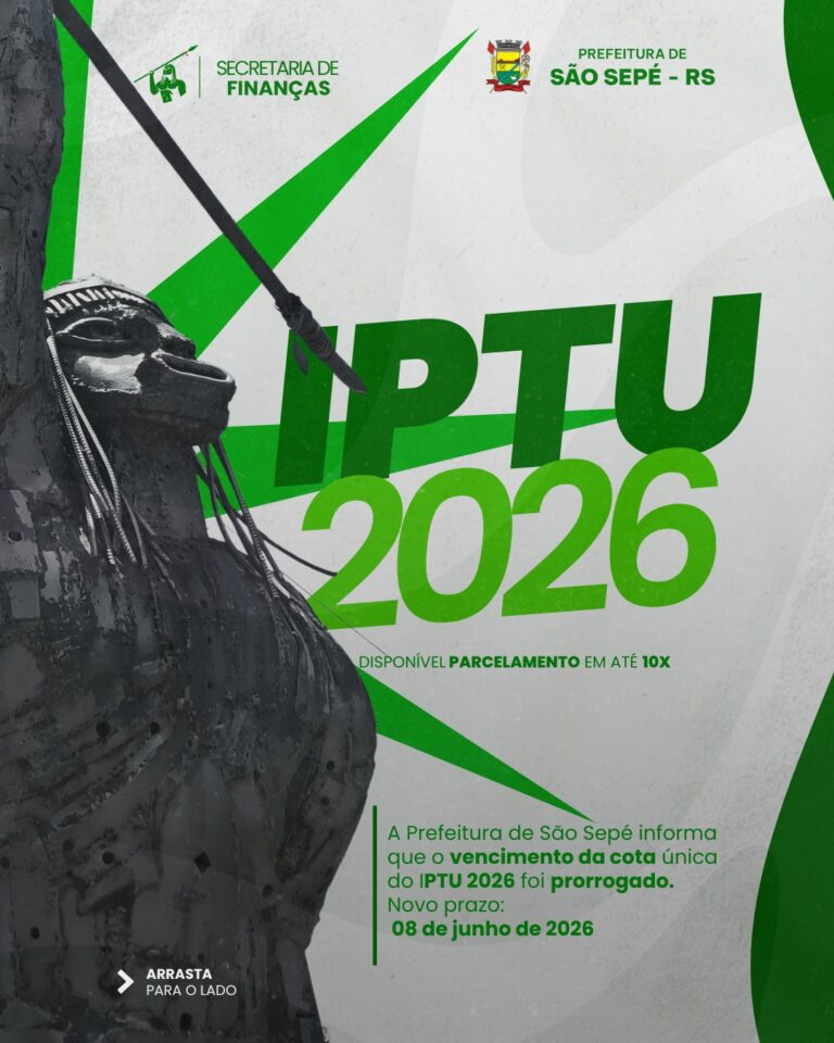 Prefeitura prorroga, por meio de decreto, vencimento de tributos municipais para 8 de junho