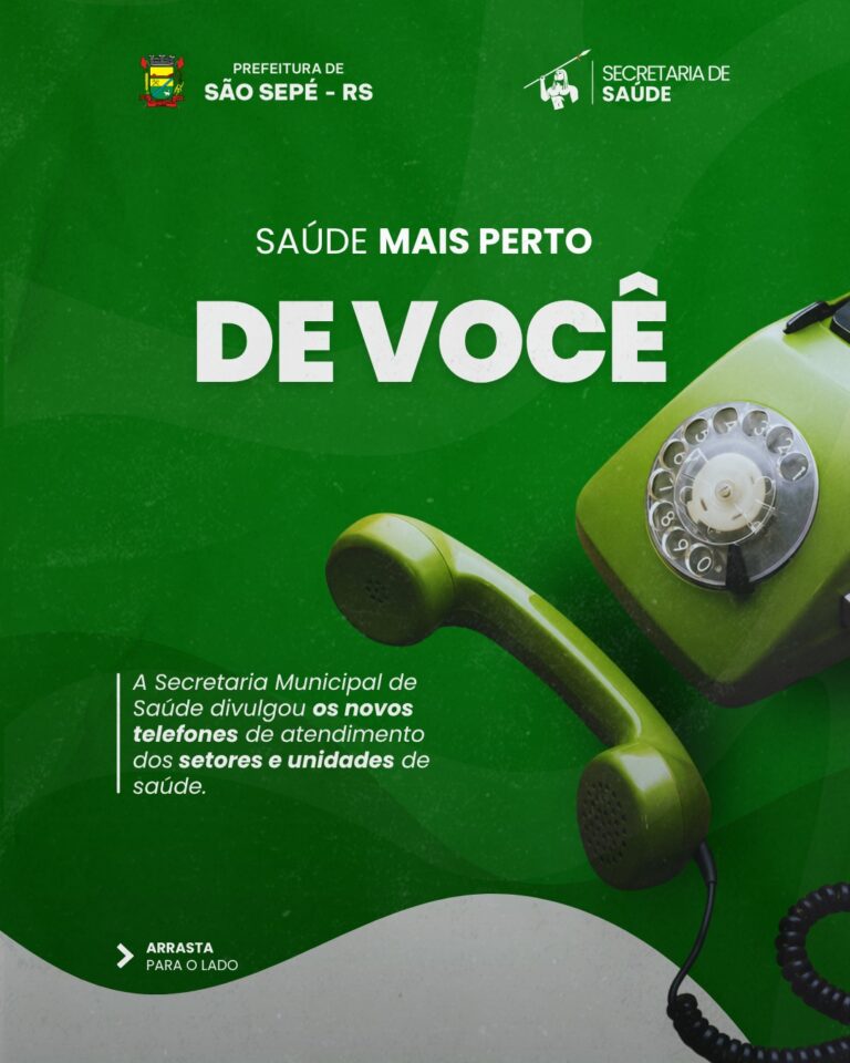 Secretaria Municipal de Saúde de São Sepé divulga telefones atualizados de atendimento