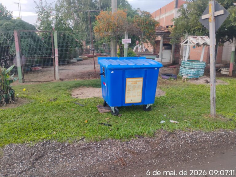 Novos containers de lixo começam a ser instalados em diferentes pontos da cidade