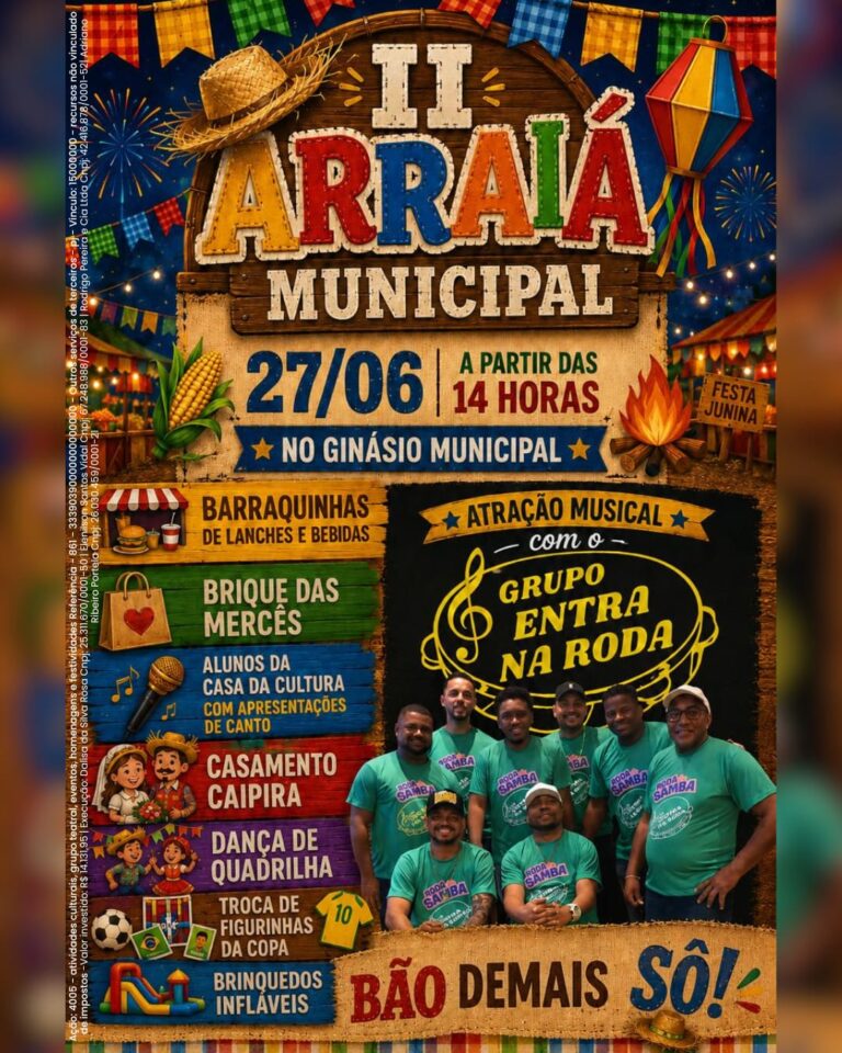 II Arraiá Municipal promete tarde de integração, cultura e diversão em São Sepé
