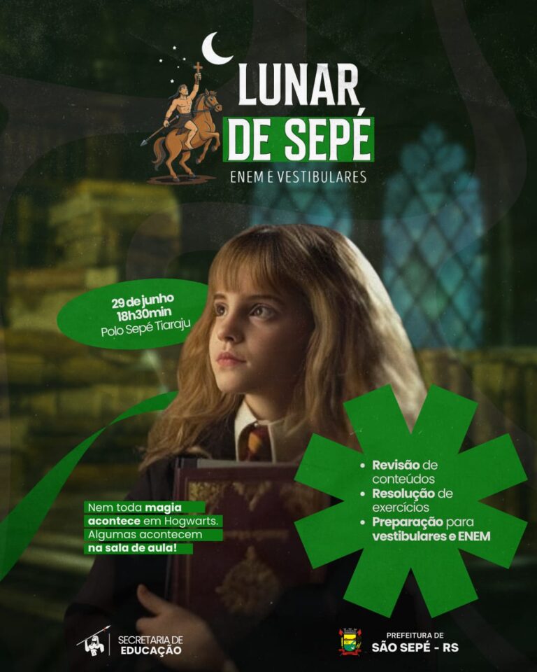 Cursinho Pré-Vestibular e ENEM Lunar de Sepé inicia nova turma na próxima segunda-feira