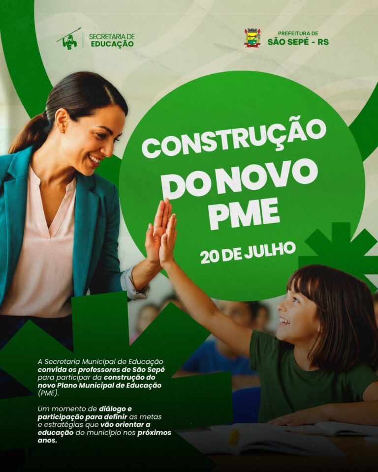 Professores são convidados para encontro de construção do Plano Municipal de Educação