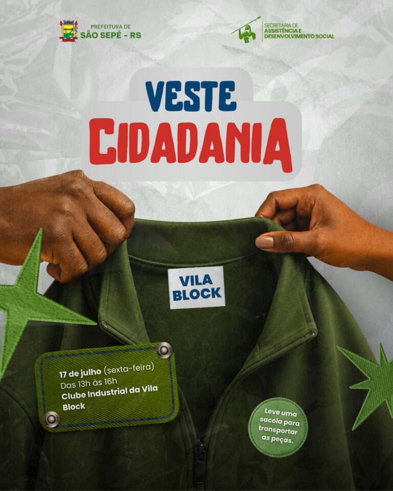 Veste Cidadania chega à Vila Block com distribuição de roupas de inverno nesta sexta-feira