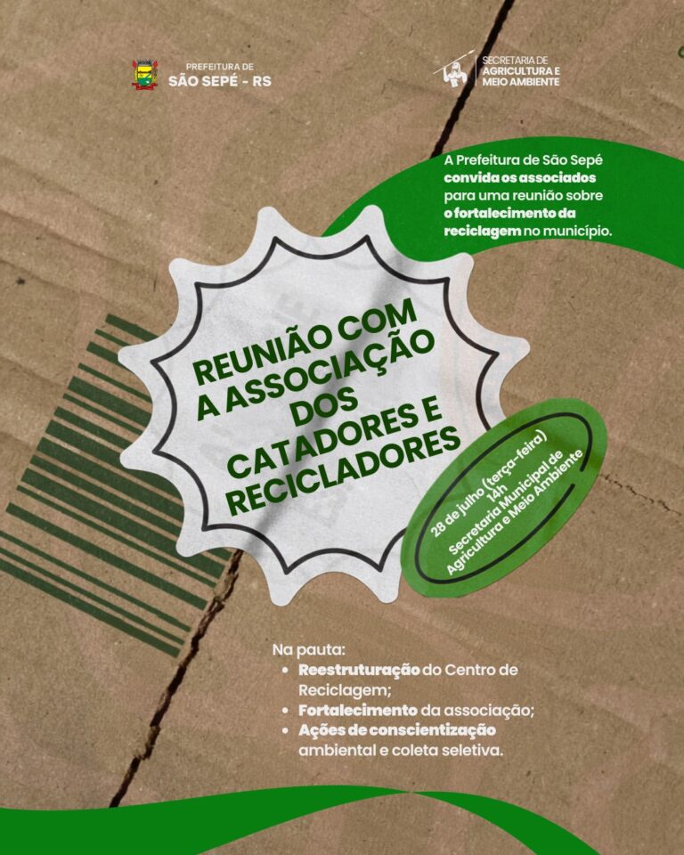 Prefeitura realiza reunião com a Associação dos Catadores e Recicladores de São Sepé