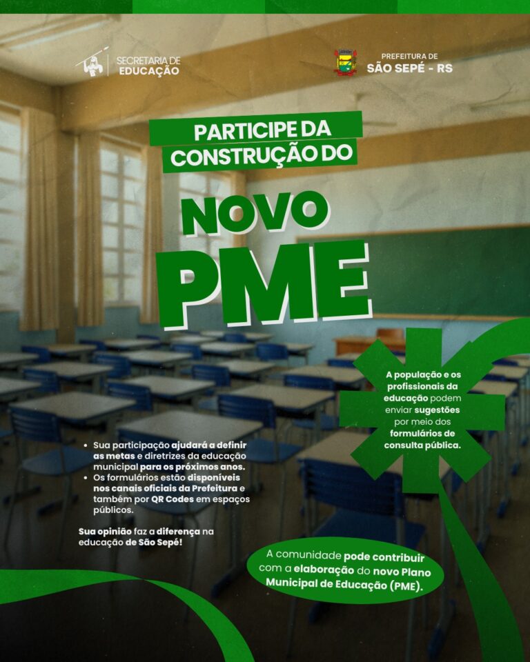 Comunidade pode contribuir com a elaboração do novo Plano Municipal de Educação