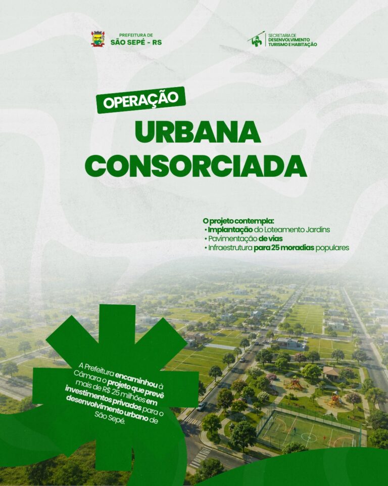 Executivo encaminha à Câmara projeto de Operação Urbana Consorciada que prevê mais de R$ 25 milhões em investimentos