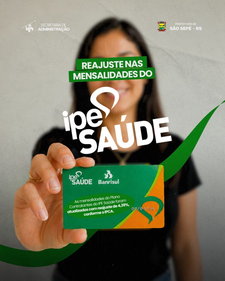 Secretaria de Administração informa atualização nas mensalidades do IPE Saúde
