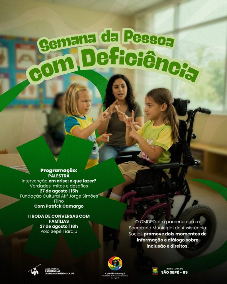 CMDPD promove ação durante a Semana da Pessoa com Deficiência em São Sepé