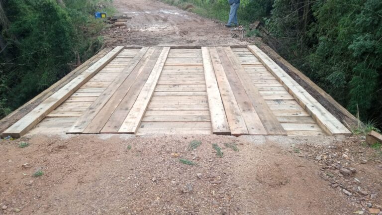Ponte dos Três Passos é refeita pela Secretaria de Obras e Infraestrutura
