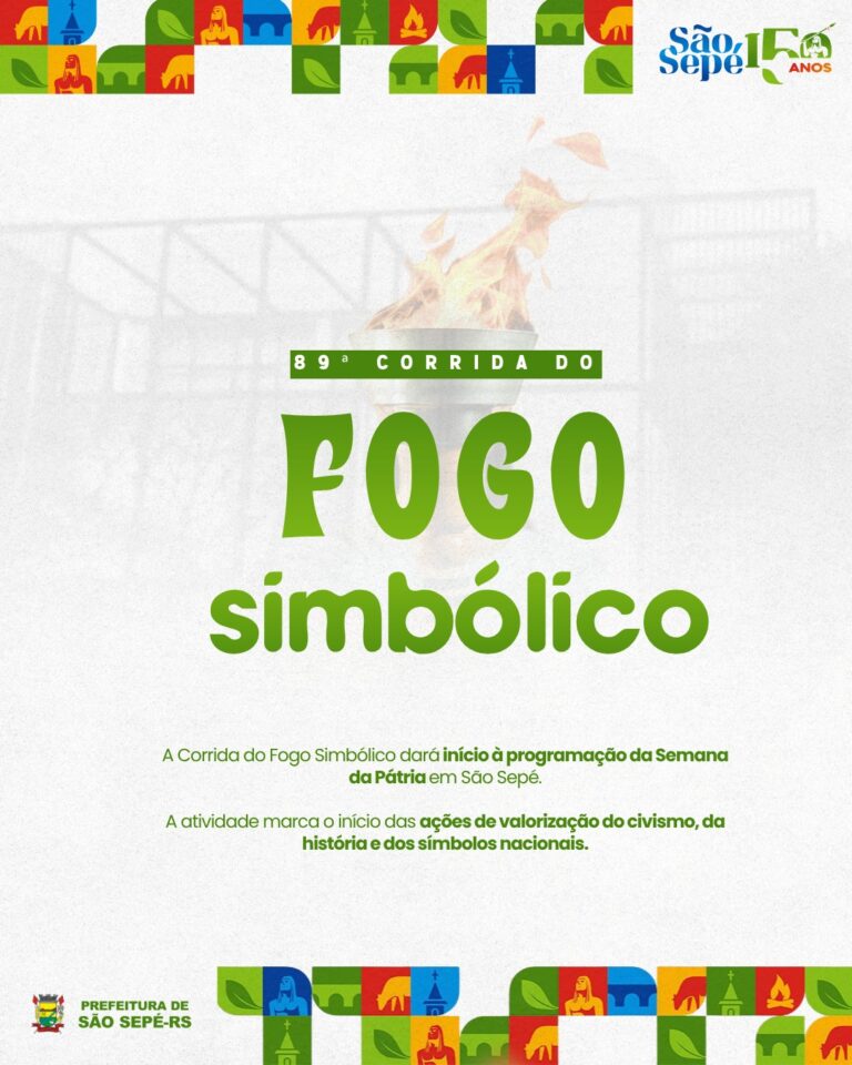 Corrida do Fogo Simbólico abre programação da Semana da Pátria em São Sepé