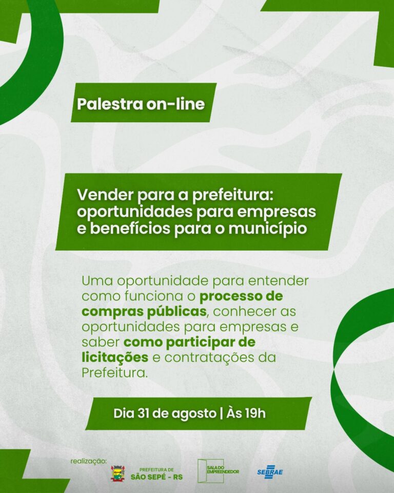 Palestra on-line orienta empresas sobre como vender para a Prefeitura