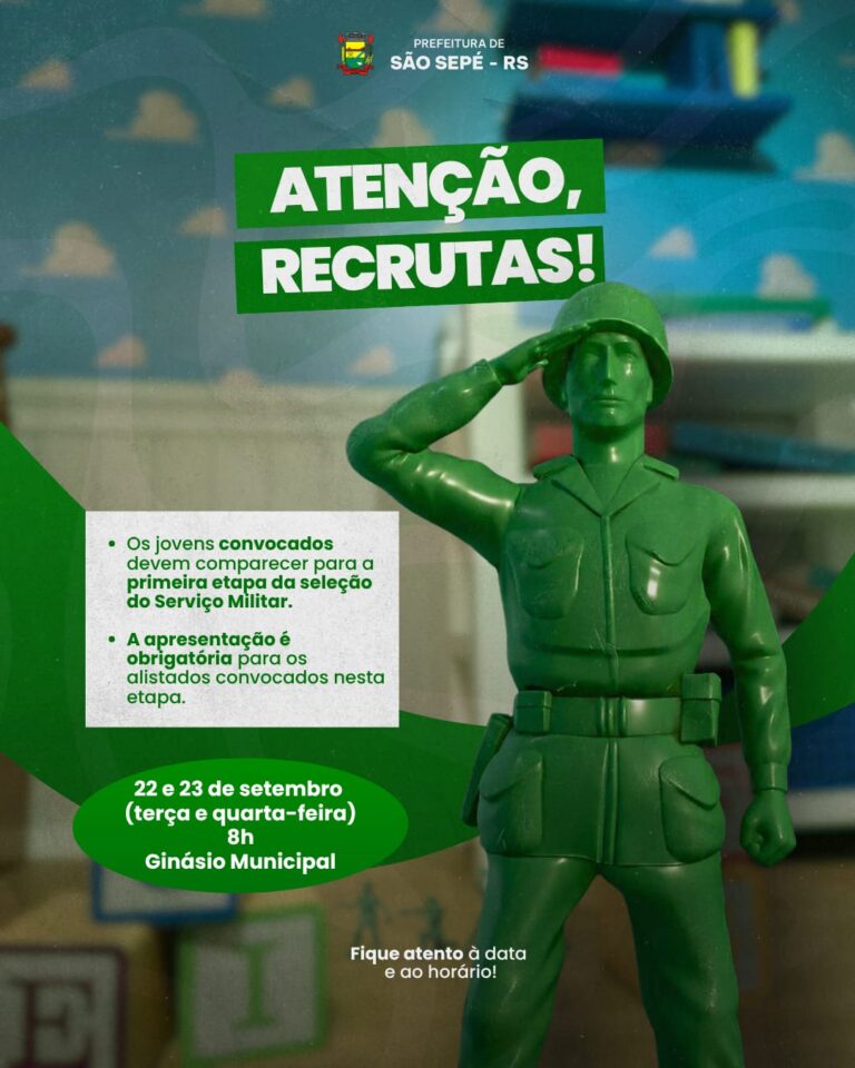 Junta de Serviço Militar informa atualização na seleção dos alistados
