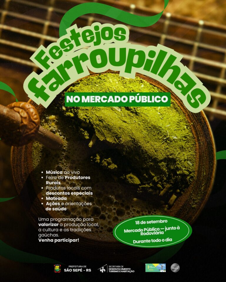 Festejos Farroupilhas terão programação especial no Mercado Público nesta sexta-feira