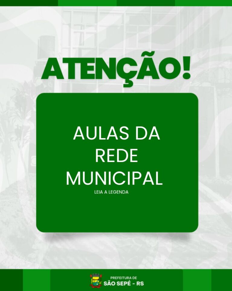 Rede Municipal de Ensino terá aulas suspensas nesta terça-feira (29)