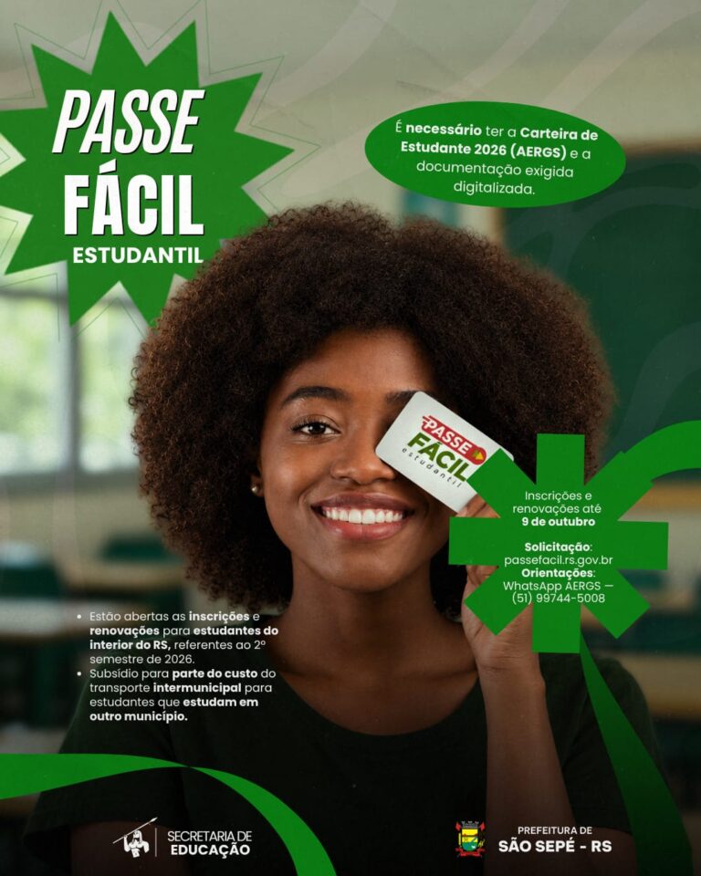 Prazo para inscrições e renovações do Passe Fácil Estudantil termina nesta sexta-feira
