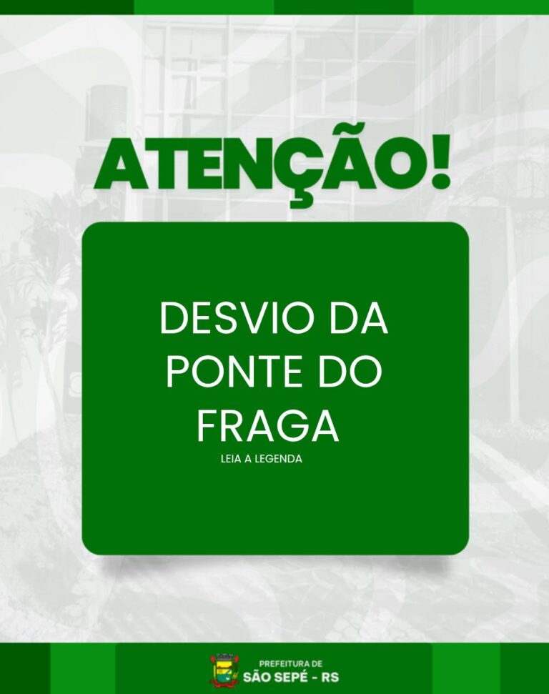 Desvio da Ponte do Fraga é liberado após reparos na estrutura
