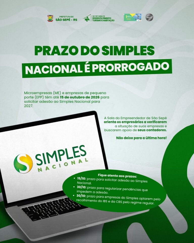 Prazo para adesão ao Simples Nacional é prorrogado até 15 de outubro